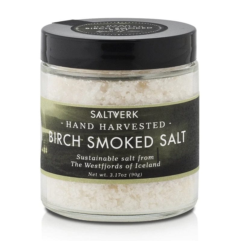 Birch smoked sea salt from the West fjords of Iceland