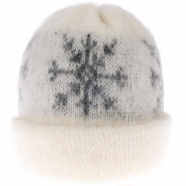 NWT Geysir Icelandic 100% Pure New Wool Light Gray Stretchy Warm Beanie GA453_Grey_Front_Wood_grande.  main image 2