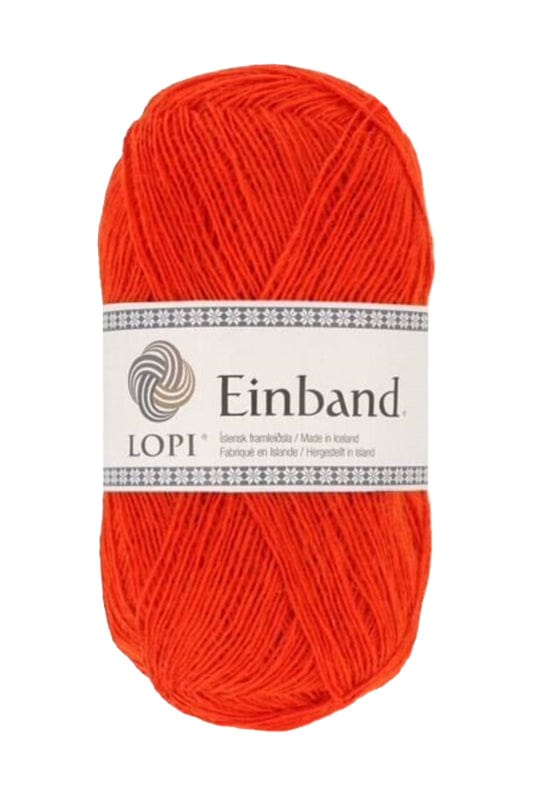 Einband - 1766 Orange.  Icelandic lace weight wool yarn