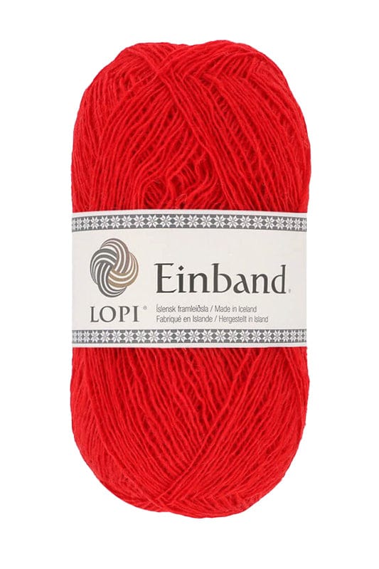 Einband - 1770 Flame Red. Lace Weight wool yarn Icelandic