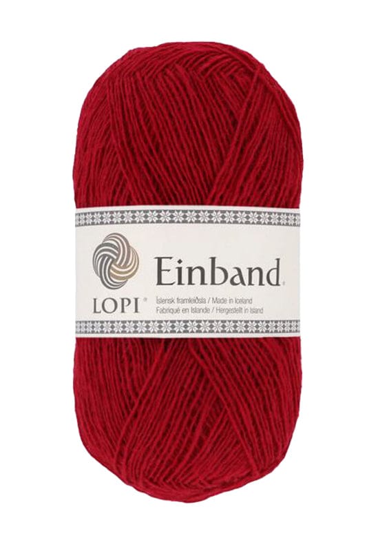 Einband - 9009 Cardinal. Icelandic lace weight wool yarn