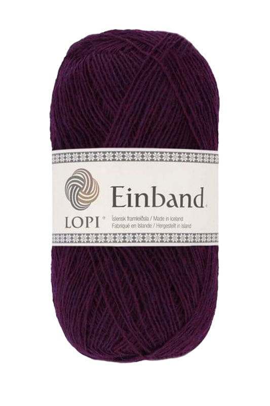Einband - 9020 Dark Wine.  Icelandic lace weight wool yarn