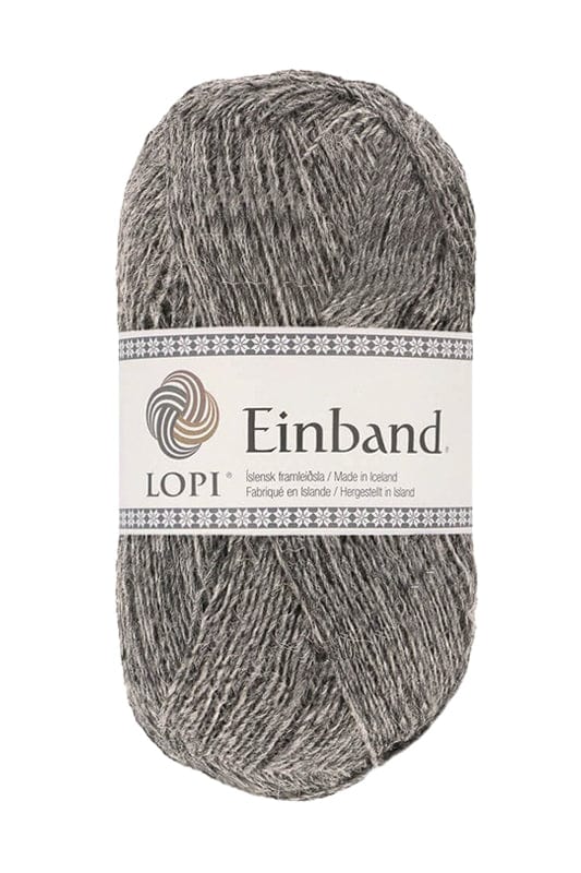 Einband - 9102 Grey Heather.  Wool Fine Fingering Lace Weight Icelandic
