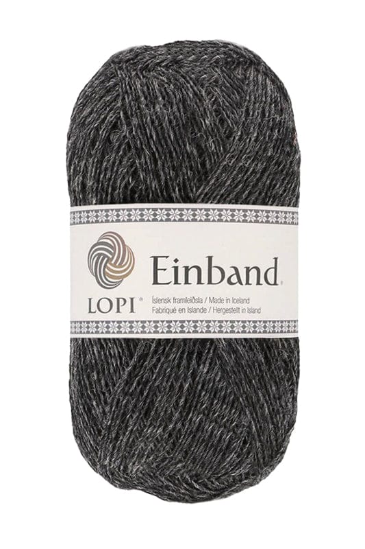 Einband - 9103 Dark Grey Heather.  Icelandic lace weight wool yarn