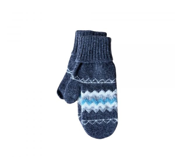 Warma wool mittens with traditional Icelandic pattern