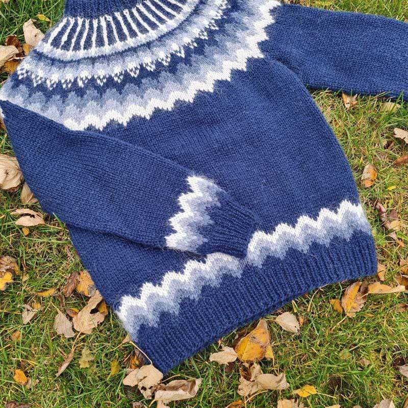 Hand on sale knitted Nordic Store Wool Sweater Large