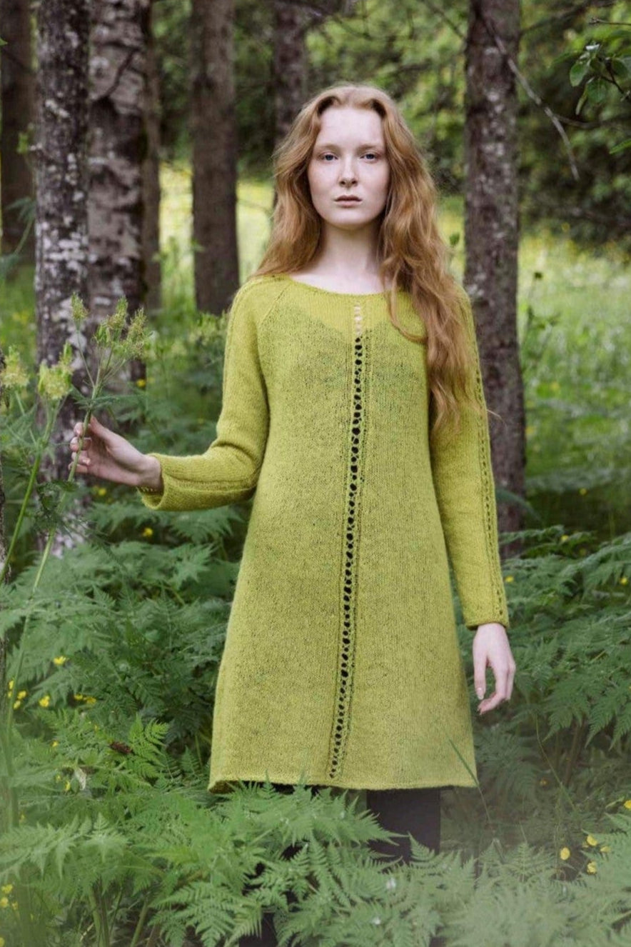 Path Green Wool Dress Knitting Kit | Icelandic Store Path Green Wool Dress Knitting Kit | Icelandic Store