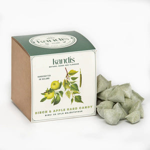 Handcrafted hard candy with Birch and Apple flavor