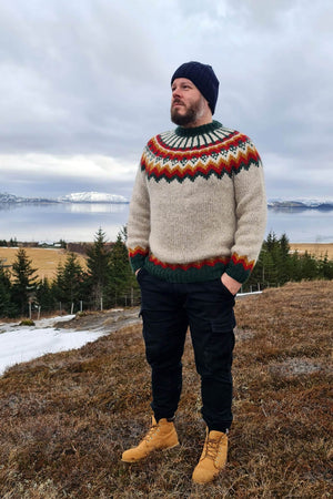 Heimdallur - Icelandic Sweater - Beige