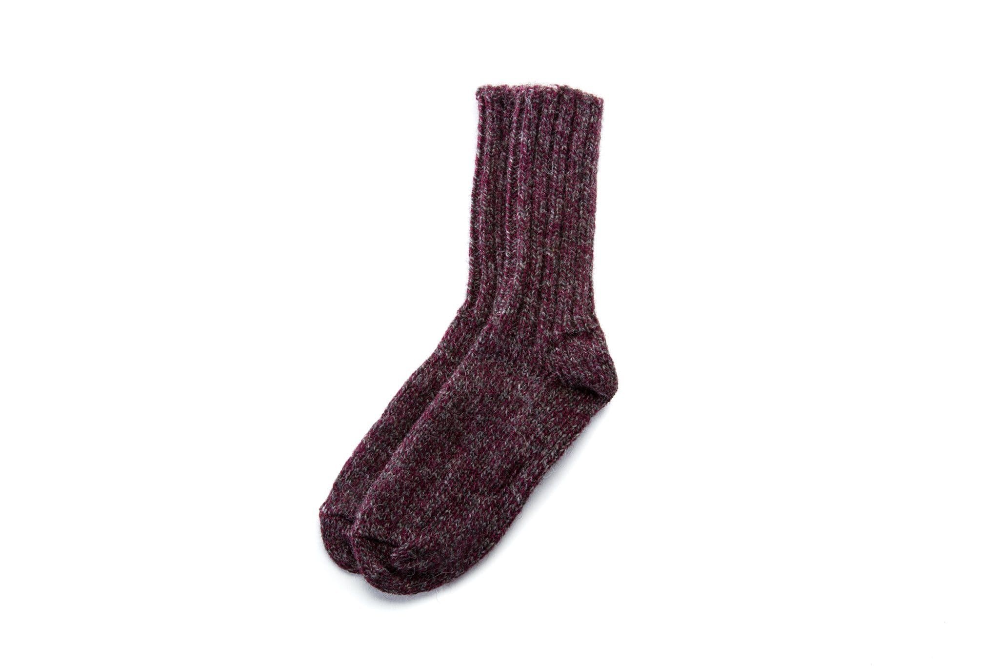Traditional Icelandic rag socks - Purple - icelandicstore.is