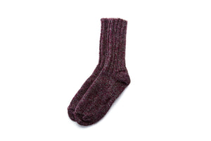 Traditional Icelandic rag socks - Purple