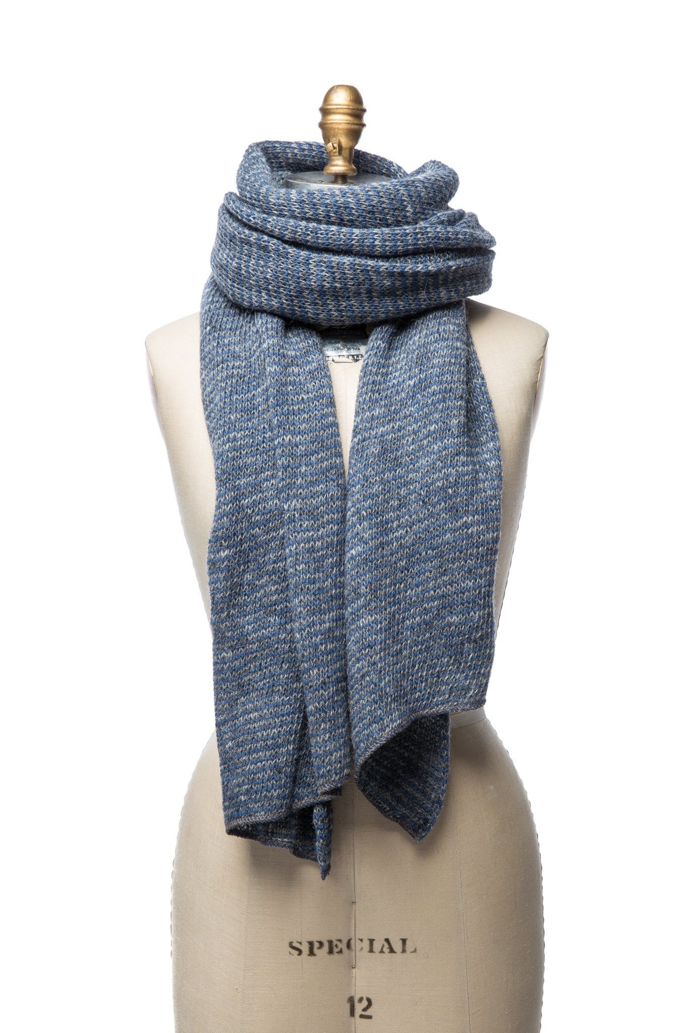 Striped Wool Scarf - Blue - icelandicstore.is