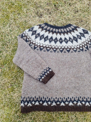 Kátir Karlar - Icelandic Sweater - Oatmeal