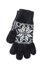 Icelandic Wool Gloves - Dark Grey - Women
