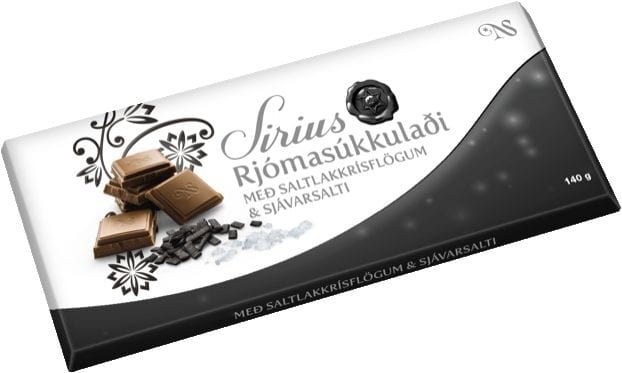 Icelandic Noi Sirius Chocolate - Milk Chocolate Salt liquorice and sea salt- The Icelandic Store