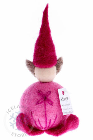 Felted wool Elf- Pink