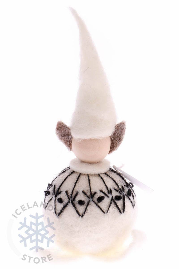 Felted wool Elf- White - icelandicstore.is