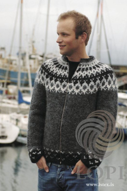 Fugl - Wool cardigan zipper - Knitting Kit