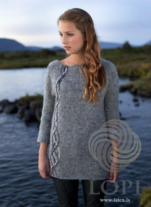 Bylgja - Grey Knitting Kit - icelandicstore.is