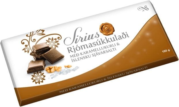 Noi Sirius Chocolate - Milk Chocolate w. caramel and sea salt from Iceland- The Icelandic Store