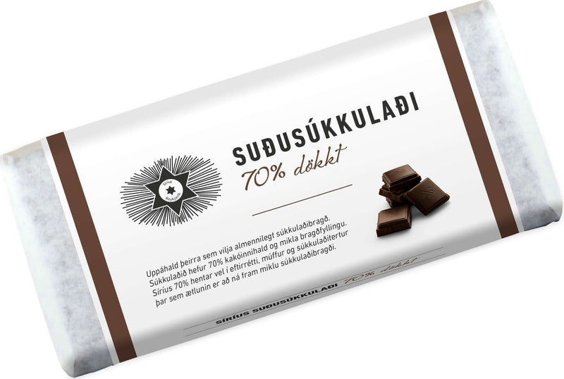 Noi Sirius Icelandic Dark extra bitter Chocolate 70% Konsum