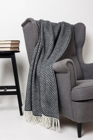 Nordic Herringbone blanket - Grey