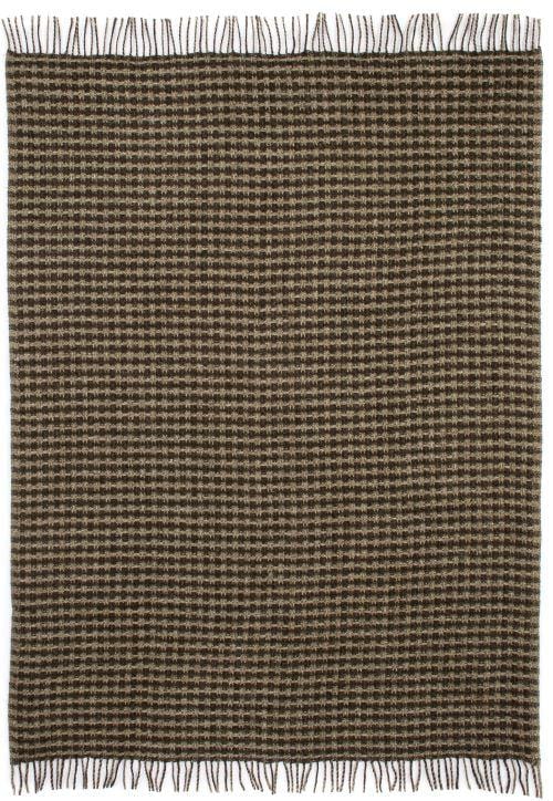 Léttlopi Wool Blanket - Mossy green - The Icelandic Store