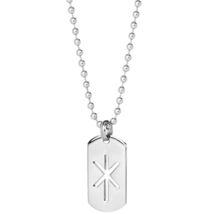 STRENGTH / MAGN STEEL DOG TAG NECKLACE