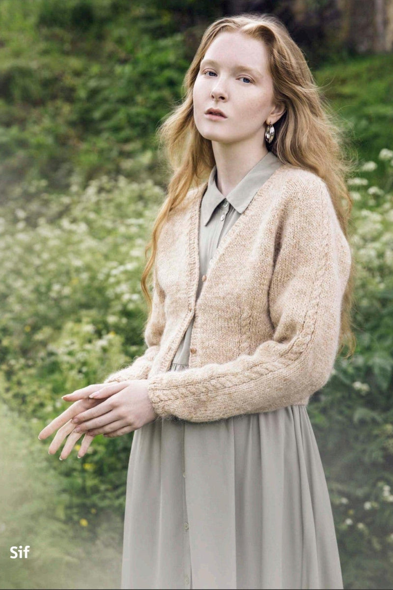Sif - Icelandic Lettlopi cardigan wool sweater - Knitting kit