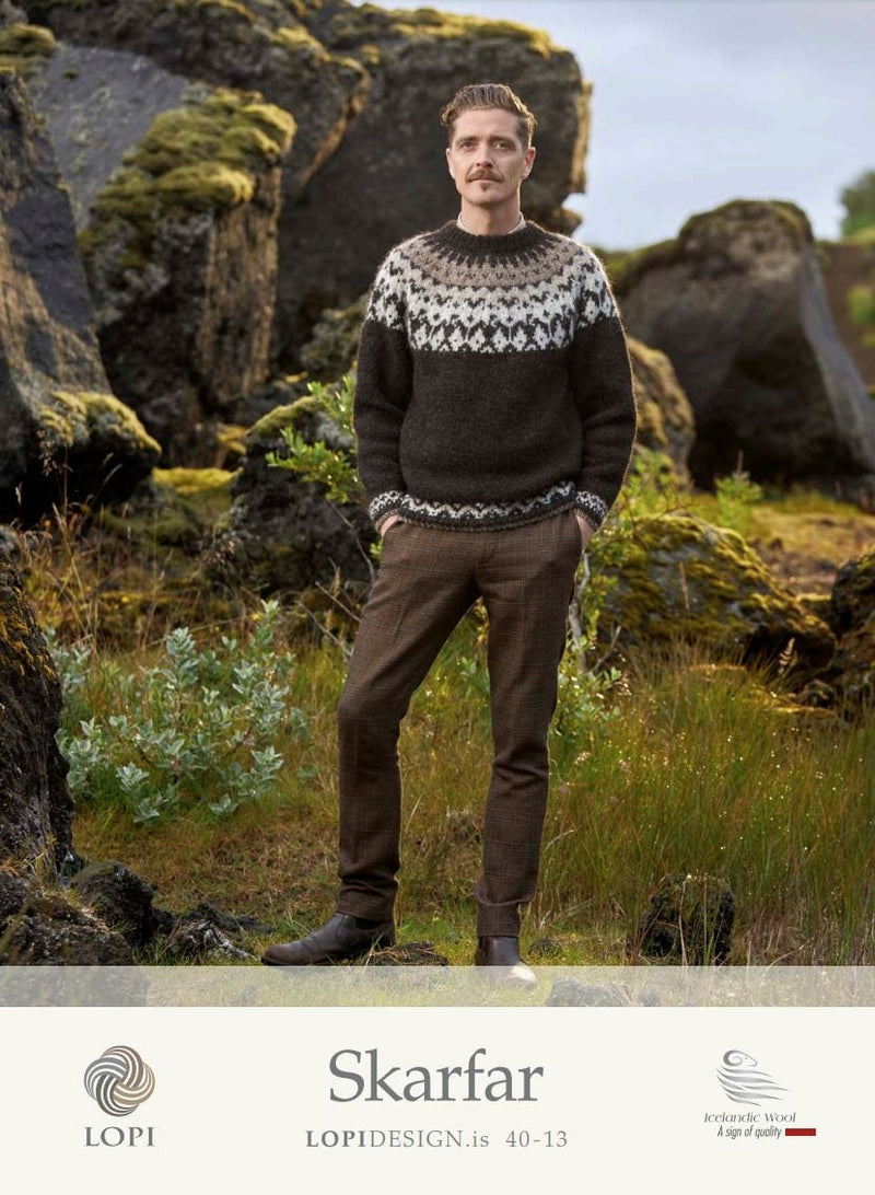 Skarfar Black - Knitting Kit - The Icelandic Store