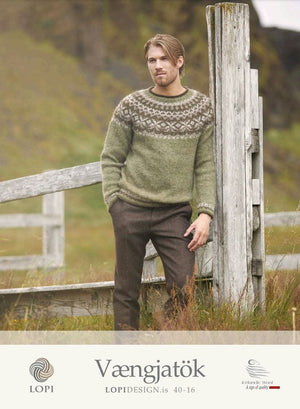 Wingbeats Green Lettlopi sweater - Knitting Kit