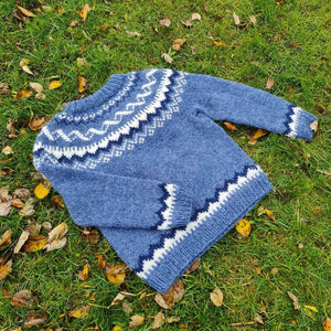 Váli - Icelandic Sweater - Denim Heather