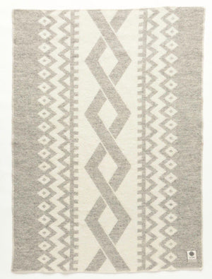 Icelandic Blanket - Grey Flétta #0402