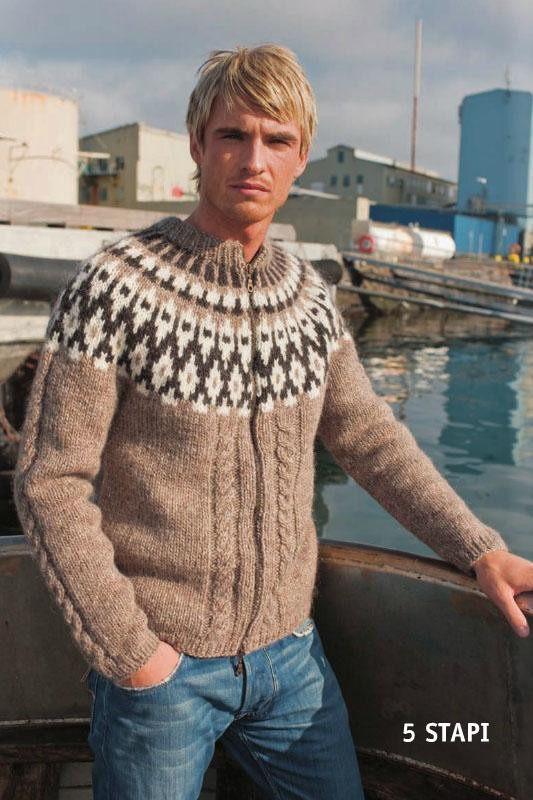 BEIGE STAPI Wool Sweater - Knitting Kit