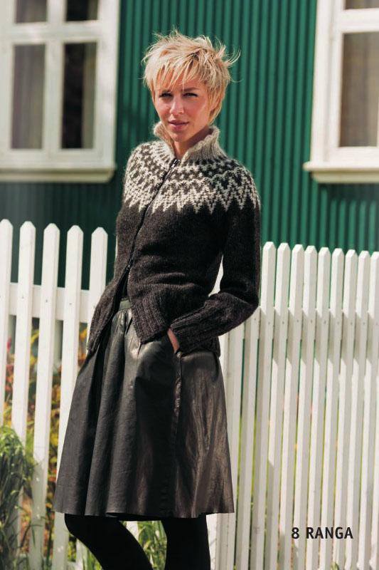 Ranga Black Cardigan sweater - Knitting Kit