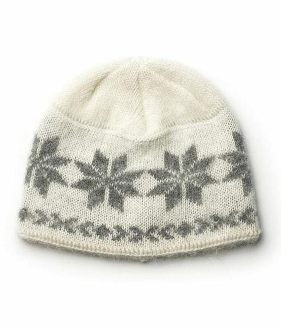 Varma Wool Hat - White and grey - icelandicstore.is